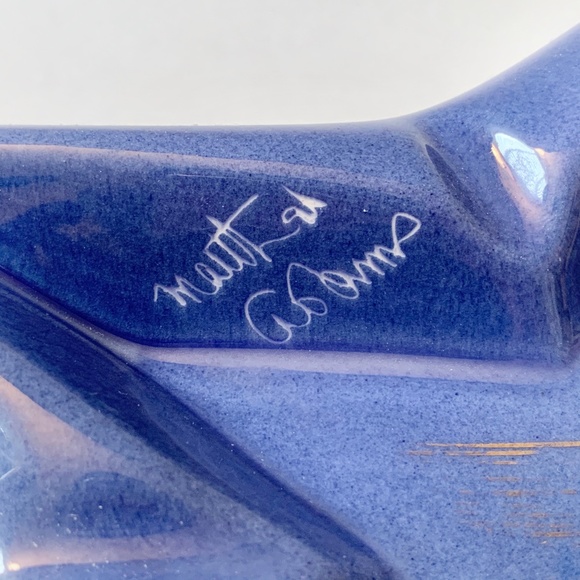 VTG Matthew Adams Alaskan Eskimo Inuit Native American Ceramic Ashtray - Picture 4 of 8